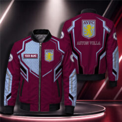 Aston Villa FC – Bomber Jacket New Version with Your Name