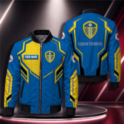 Leeds United – Bomber Jacket New Version with Your Name
